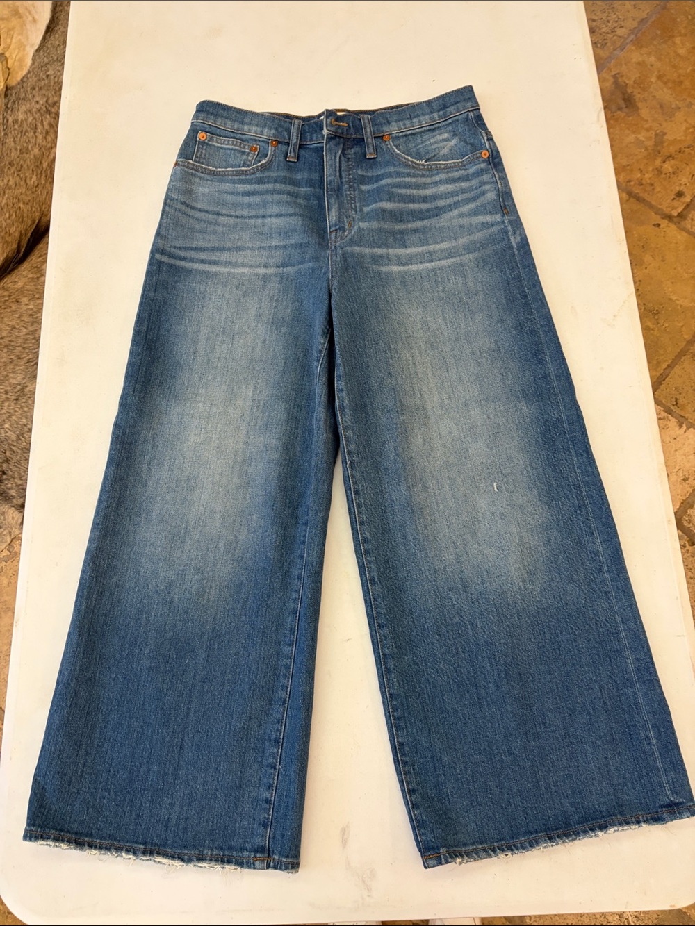 Madewell Wide-Leg Crop Jeans